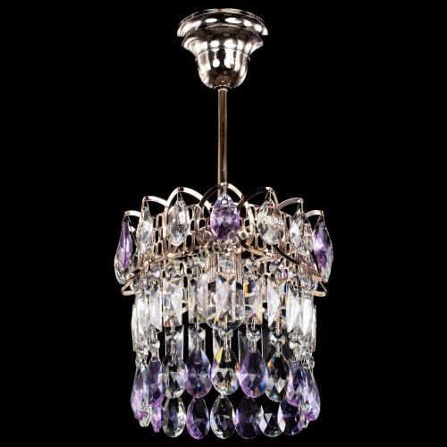 Люстра Астра пластинка №1 фиолетовая в Самаре Гусь Хрустальный