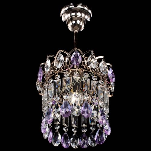Люстра Астра пластинка №1 фиолетовая в Самаре Гусь Хрустальный
