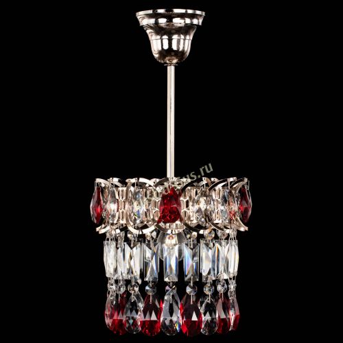 Люстра Астра пластинка №1 красная в Самаре Гусь Хрустальный