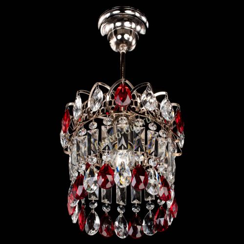 Люстра Астра пластинка №1 красная в Самаре Гусь Хрустальный