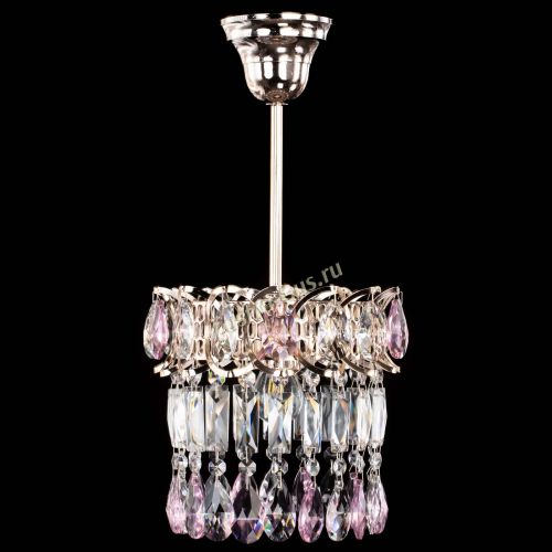 Люстра Астра пластинка №1 розовая в Самаре Гусь Хрустальный