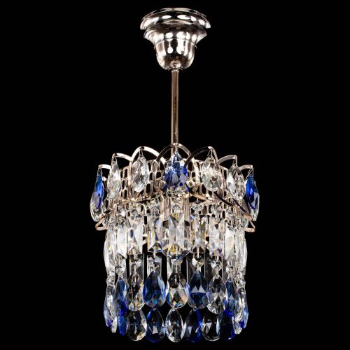 Люстра Астра пластинка №1 синяя в Самаре Гусь Хрустальный