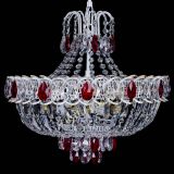 Люстра Астра Белая с подвесом красная в Самаре