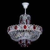 Люстра Астра Белая с подвесом красная в Самаре