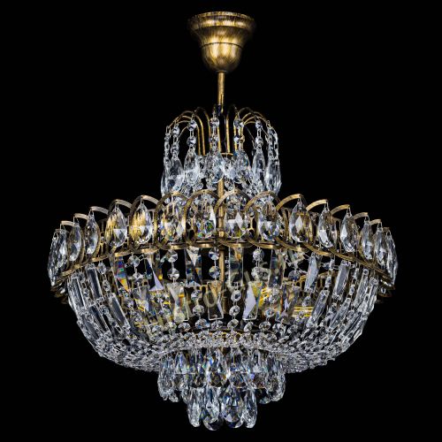 Люстра Астра с подвесом под бронзу в Самаре Гусь Хрустальный