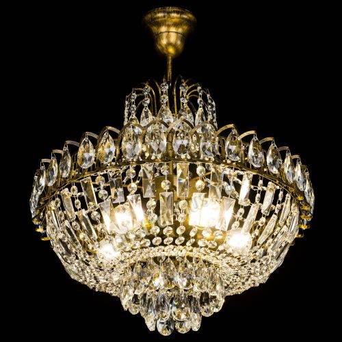 Люстра Астра с подвесом под бронзу в Самаре Гусь Хрустальный