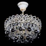 Люстра Астра шар №1 Черная белая в Самаре