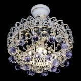 Люстра Астра шар №1 Фиолетовая белая в Самаре