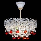 Люстра Астра шар №1 Красная белая в Самаре