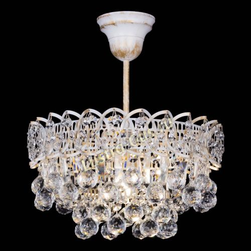 Люстра Астра шар №1 белая в Самаре Гусь Хрустальный