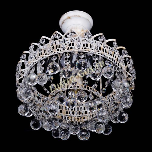 Люстра Астра шар №1 белая в Самаре Гусь Хрустальный