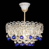 Люстра Астра шар №1 Синяя белая в Самаре