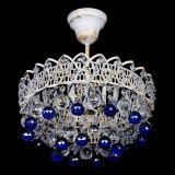 Люстра Астра шар №1 Синяя белая в Самаре