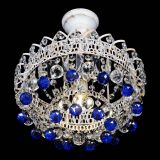 Люстра Астра шар №1 Синяя белая в Самаре