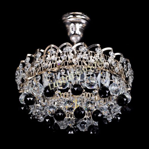 Люстра Астра шар черная 1 лампа в Самаре Гусь Хрустальный