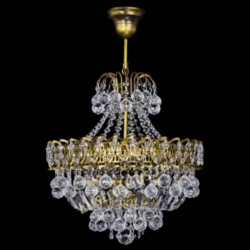 Люстра Астра шар с подвесом под бронзу в Самаре Гусь Хрустальный