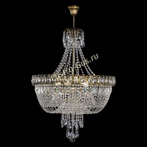 Люстра Астра Водопад №5 с подвесом под бронзу в Самаре Гусь Хрустальный