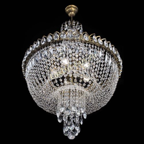 Люстра Астра Водопад №5 с подвесом под бронзу в Самаре Гусь Хрустальный