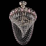 Люстра Астра Водоворот с подвесом №1 розовая в Самаре