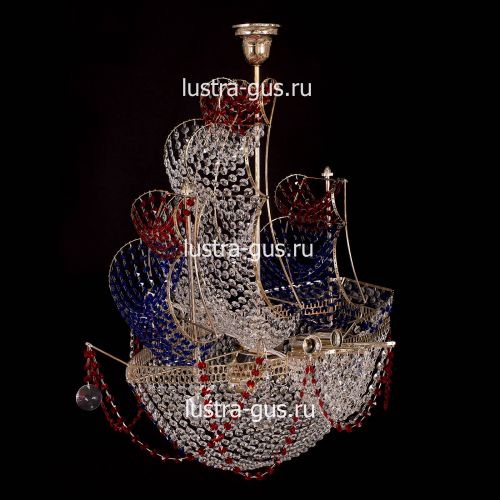 Люстра Черная Жемчужина красная в Самаре Гусь Хрустальный