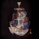 Люстра Черная Жемчужина красная в Самаре