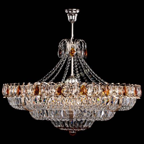 Люстра Двойное кольцо пластинка с подвесом Чайная в Самаре Гусь Хрустальный