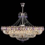 Люстра Двойное кольцо пластинка с подвесом Фиолетовая в Самаре