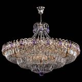 Люстра Двойное кольцо пластинка с подвесом Фиолетовая в Самаре