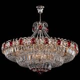 Люстра Двойное кольцо пластинка с подвесом Красная в Самаре