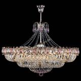 Люстра Двойное кольцо пластинка с подвесом Розовая в Самаре