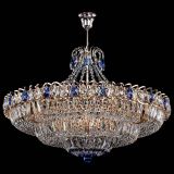 Люстра Двойное кольцо пластинка с подвесом Синяя в Самаре