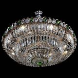 Люстра Двойное кольцо пластинка с подвесом Зеленая в Самаре