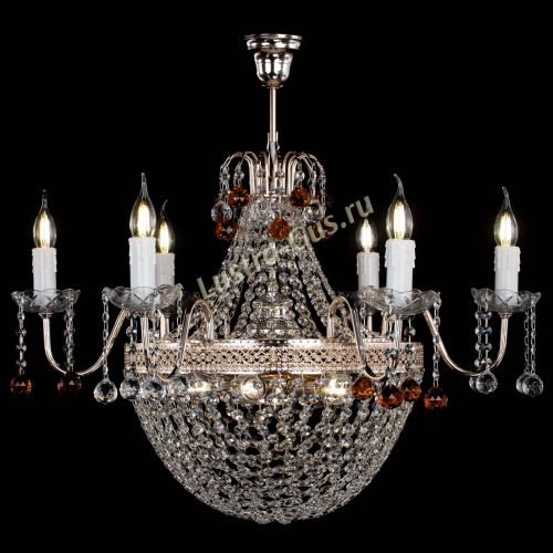 Люстра Елизавета №11 Венеция чайная в Самаре Гусь Хрустальный