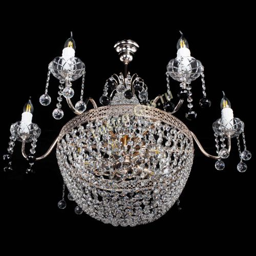 Люстра Елизавета №11 Венеция черная в Самаре Гусь Хрустальный