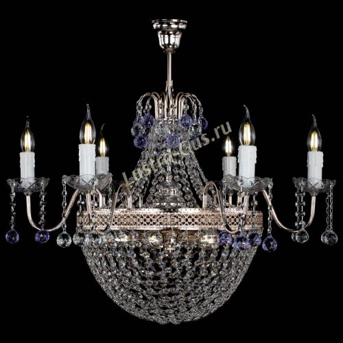 Люстра Елизавета №11 Венеция фиолетовая в Самаре Гусь Хрустальный