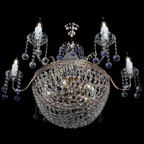 Люстра Елизавета №11 Венеция фиолетовая в Самаре Гусь Хрустальный