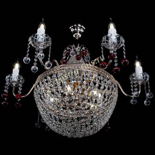 Люстра Елизавета №11 Венеция красная в Самаре Гусь Хрустальный