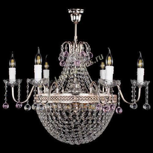 Люстра Елизавета №11 Венеция розовая в Самаре Гусь Хрустальный