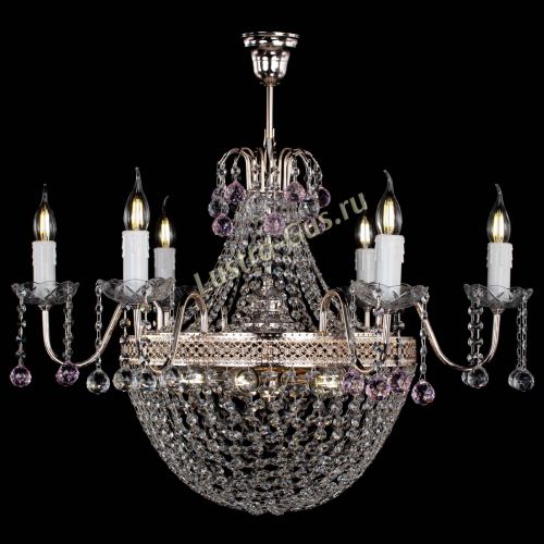 Люстра Елизавета №11 Венеция розовая в Самаре Гусь Хрустальный