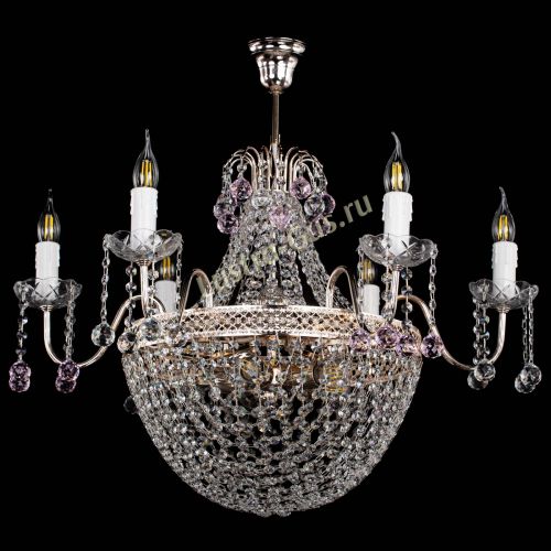 Люстра Елизавета №11 Венеция розовая в Самаре Гусь Хрустальный