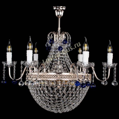 Люстра Елизавета №11 Венеция синяя в Самаре Гусь Хрустальный