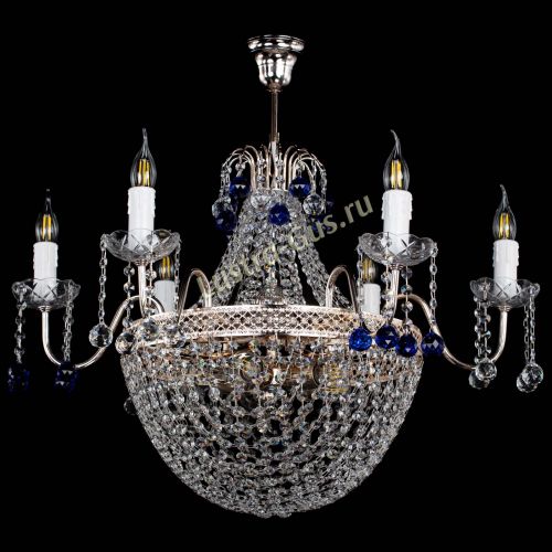 Люстра Елизавета №11 Венеция синяя в Самаре Гусь Хрустальный