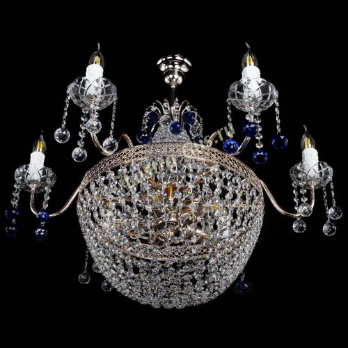 Люстра Елизавета №11 Венеция синяя в Самаре Гусь Хрустальный