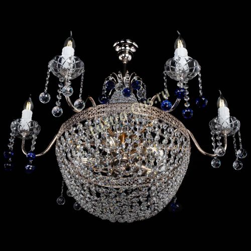 Люстра Елизавета №11 Венеция синяя в Самаре Гусь Хрустальный