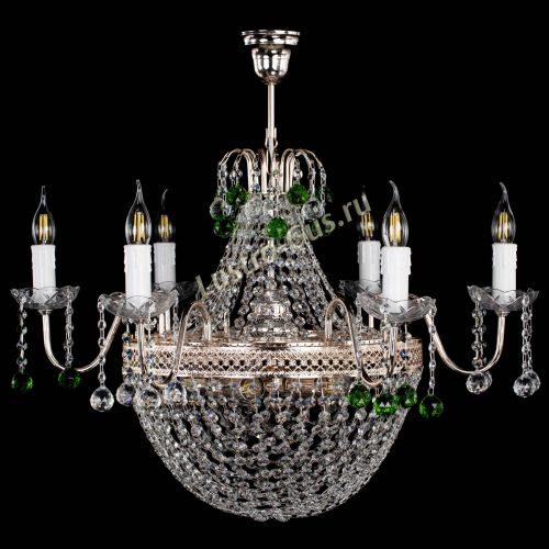 Люстра Елизавета №11 Венеция зеленая в Самаре Гусь Хрустальный