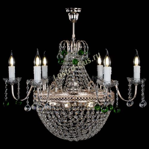 Люстра Елизавета №11 Венеция зеленая в Самаре Гусь Хрустальный