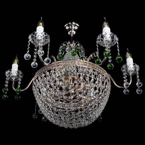 Люстра Елизавета №11 Венеция зеленая в Самаре Гусь Хрустальный