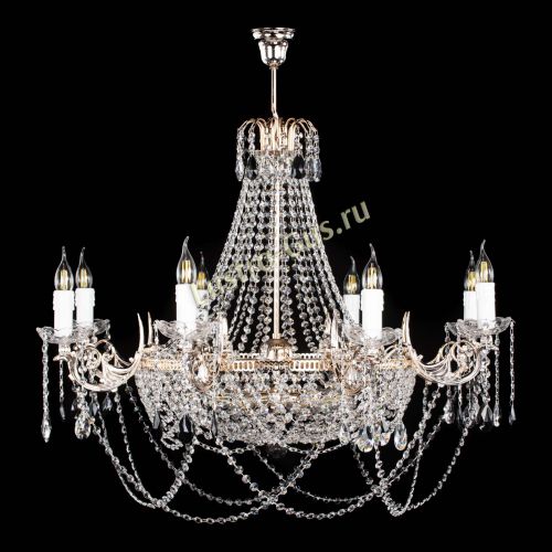 Люстра Елизавета №13 черная в Самаре Гусь Хрустальный
