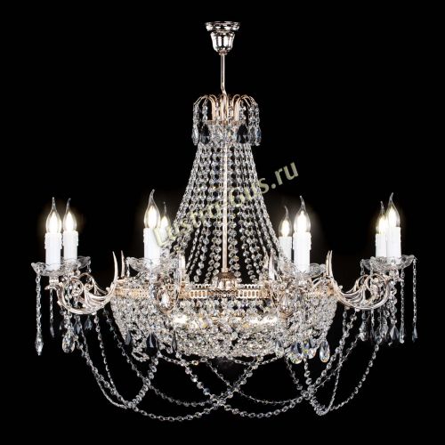 Люстра Елизавета №13 черная в Самаре Гусь Хрустальный