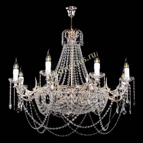Люстра Елизавета №13 черная в Самаре Гусь Хрустальный